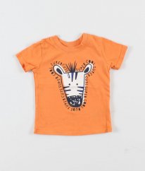 Oranžové tričko se zebrou GEORGE