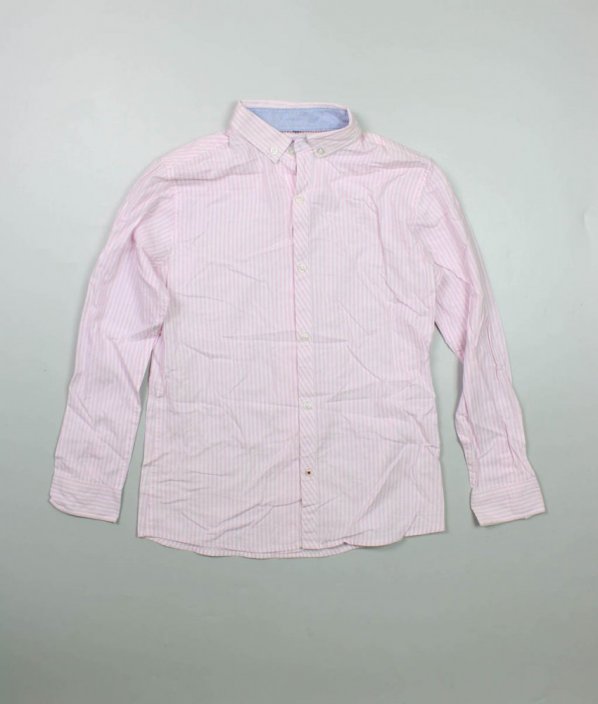 Růžová proužkovaná košile
