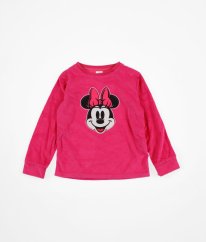 Růžová semišová mikina DISNEY