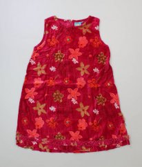Růžové semišové šaty