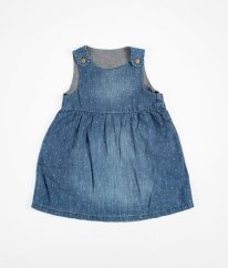 Modrá šatová sukně s puntíky H&M
