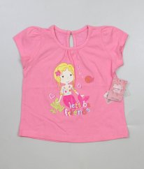 Růžové tričko s obrázkem MATALAN