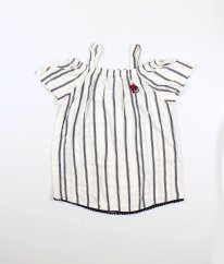 Smetanová proužkovaná halenka (170-176) C&A