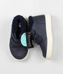 Modré boty s kožíškem (EU 21)