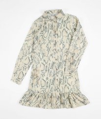 Béžové šaty s hadím vzorom RIVER ISLAND