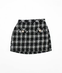 Bíločerná teplá sukně MATALAN