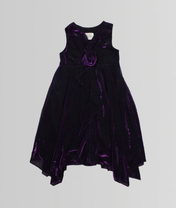 Černofialové šaty s leskem