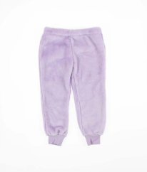 Fialové plyšové tepláky H&M