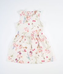 Smetanové šaty s květy NEXT