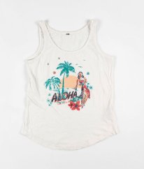 Bílé dívčí tílko