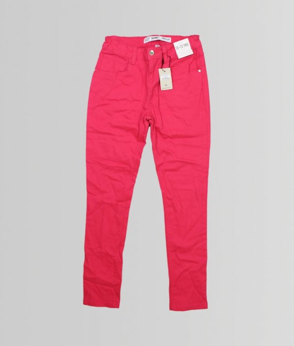Růžové skinny kalhoty DENIM & CO