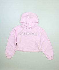 Tmavě pastelová růžová silnější hebká mikina MATALAN