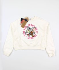 Krémová mikina s obrázkem OVS