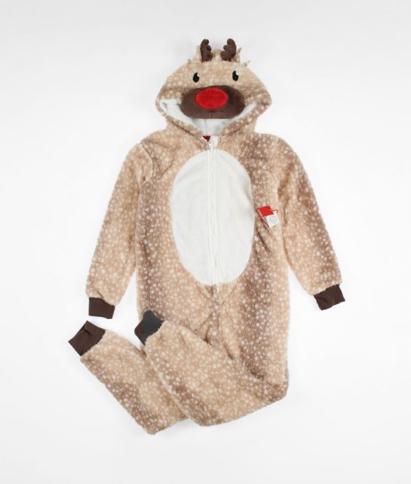 Béžový plyšový overal DUNNES