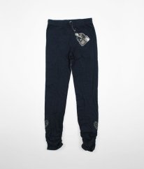 Tmavomodré legíny so srdiečkami s kamienkami FUNKY DIVA