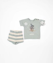 Mátové tričko a béžovomátové froté kraťasy DISNEY