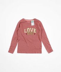 Starorůžové triko s nápisem PRIMARK