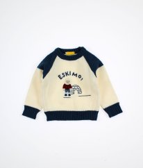 Krémovomodrý svetr MICHAEL DE LEON