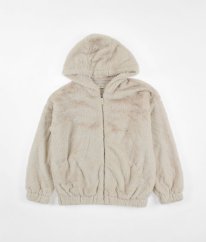 Béžová plyšová bunda F&F