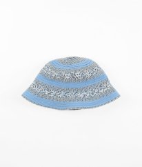 Modrý klobouček s květinkami GEORGE