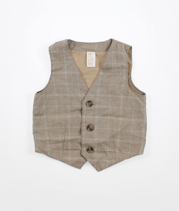 Béžová spoločenská vesta H&M