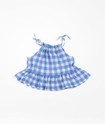 Modrobílá kostkovaná halenka MATALAN