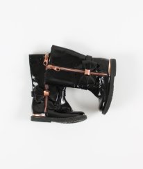 Čierne lesklé čižmy (EU 21 - 22) TED BAKER