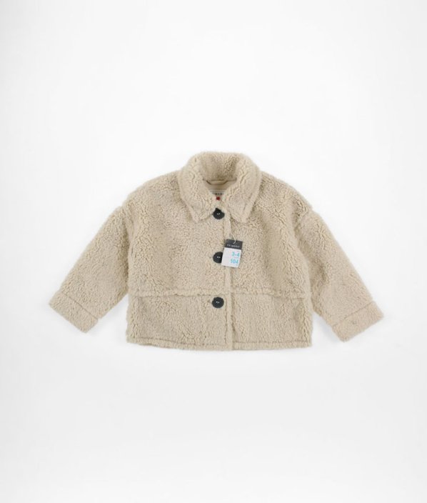 Béžová velúrová baránková bunda PRIMARK