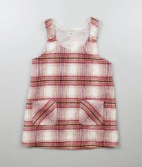 Krémovorůžová károvaná šatová sukně F&F