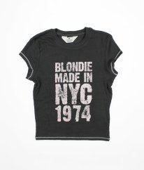 Šedé žebrované tričko H&M