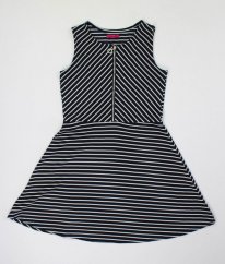 Černobílé proužkované šaty YD