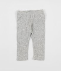Šedé žebrované legíny H&M