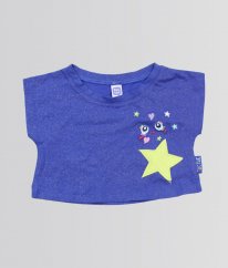 Modré třpytivé tričko s hvězdičkami TUC TUC