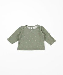 Zelené tričko s kvetinkami H&M