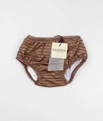 Hnědé proužkované UV 50+ plavkové kalhotky MARMAR COPENHAGEN