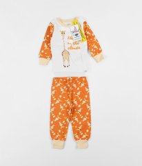 Oranžovobílé pyžamo s žirafami HARRY BEAR
