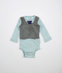 Svetlomodré body s "vestičkou"