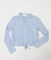 Modrobílá proužkovaná košile H&M