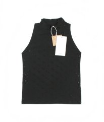 Černá elastická halenka s lesklým vzorem NAME IT