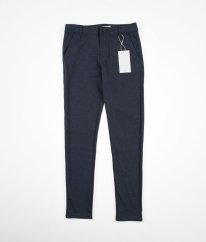 Šedomodré lehounce kárované kalhoty NAME IT