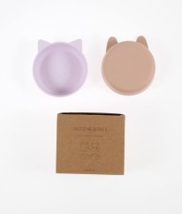 Sada 2 ks silikonových misek Light Lavender/Rose Mix Vanessa LIEWOOD