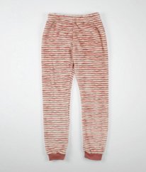 Růžovokrémové plyšové tepláky/pyžamové kalhoty NUTMEG