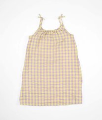 Vanilkovofialové krepové šaty se stříbrnou nití