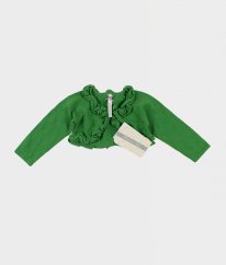 Zelený svetřík s angorou na knoflík MAYORAL