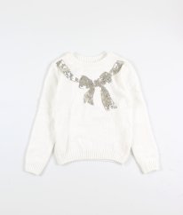 Biely sveter s flitrami PRIMARK