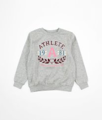 Šedá silnější mikina s nápisem H&M