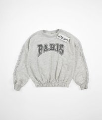 Šedá silnejšia mikina s čipkou na rukáve GEORGE