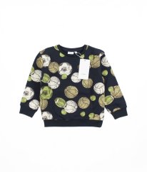 Tmavo modrá silnejšia mikina s loptičkami NAME IT