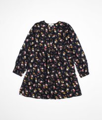 Tmavě modré šaty s květy LA REDOUTE