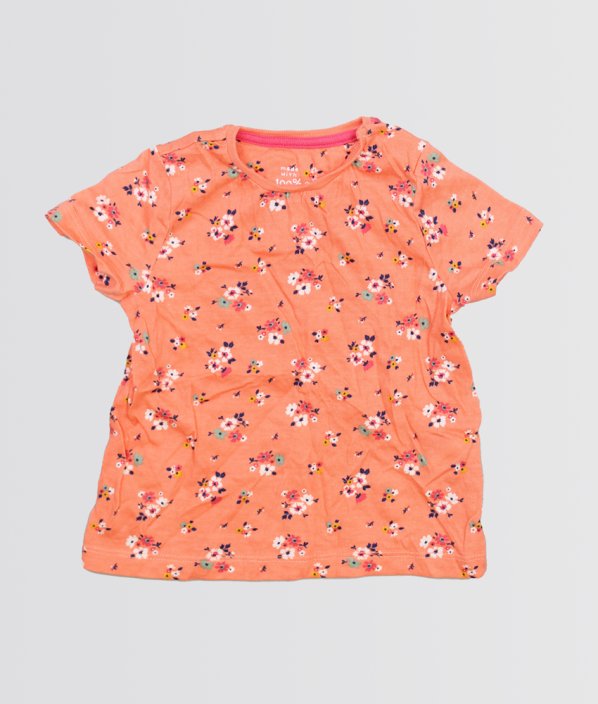 Oranžové tričko s květy F&F
